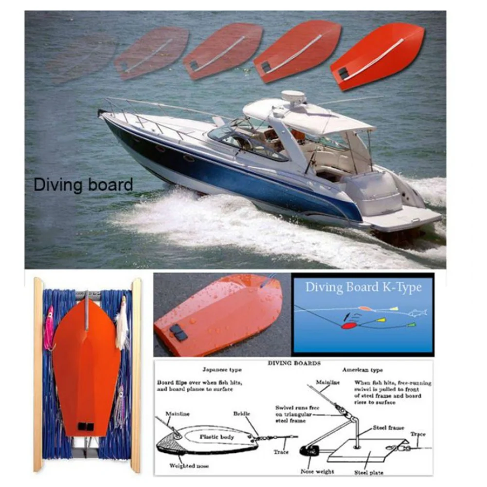 

Diving Board Fishing Boat Fishing Supplies Fishing Trolling Board 5