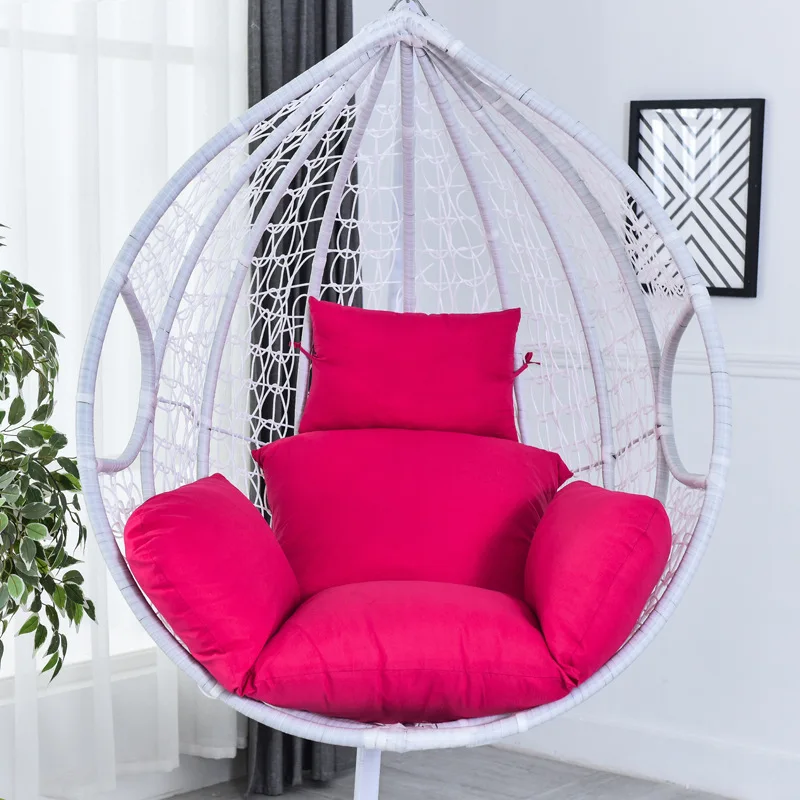 Basket Egg Chair Seat Cushions Garden Hammock Cradle Pads Home Garden Hanging Rocking Rattan Chair Cushions Cover (no chair)