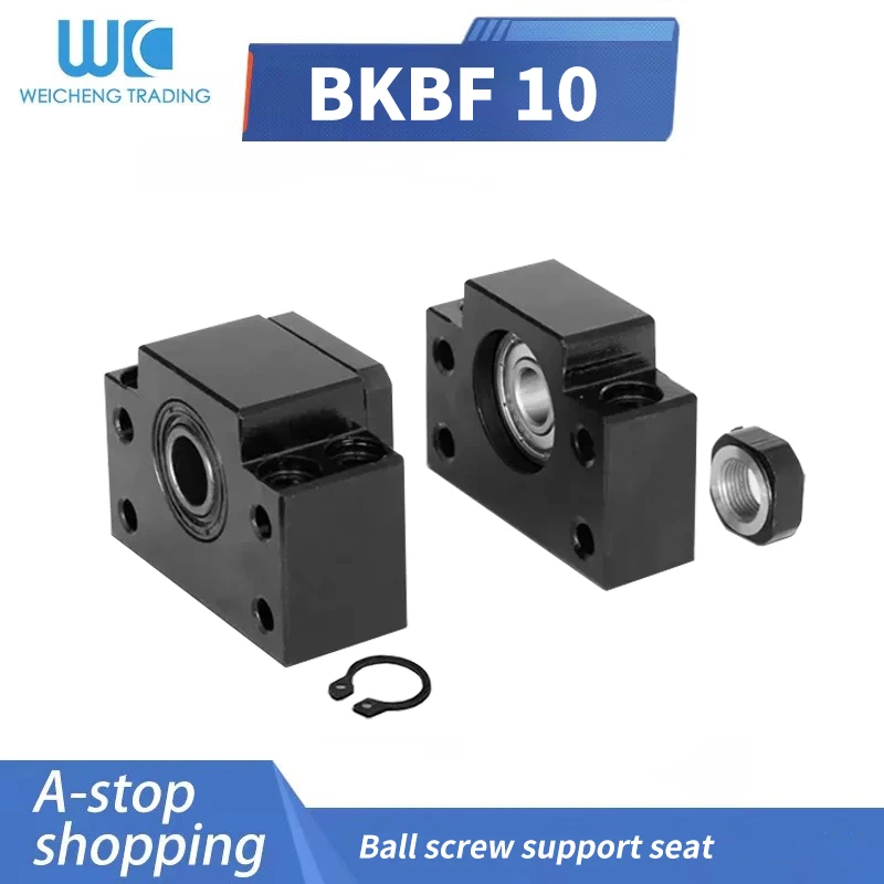 BK10 BF10 Ballscrew Support Match Use SFU1204/1205/1210 Ballscrew End Support CNC Part 1set BKBF10