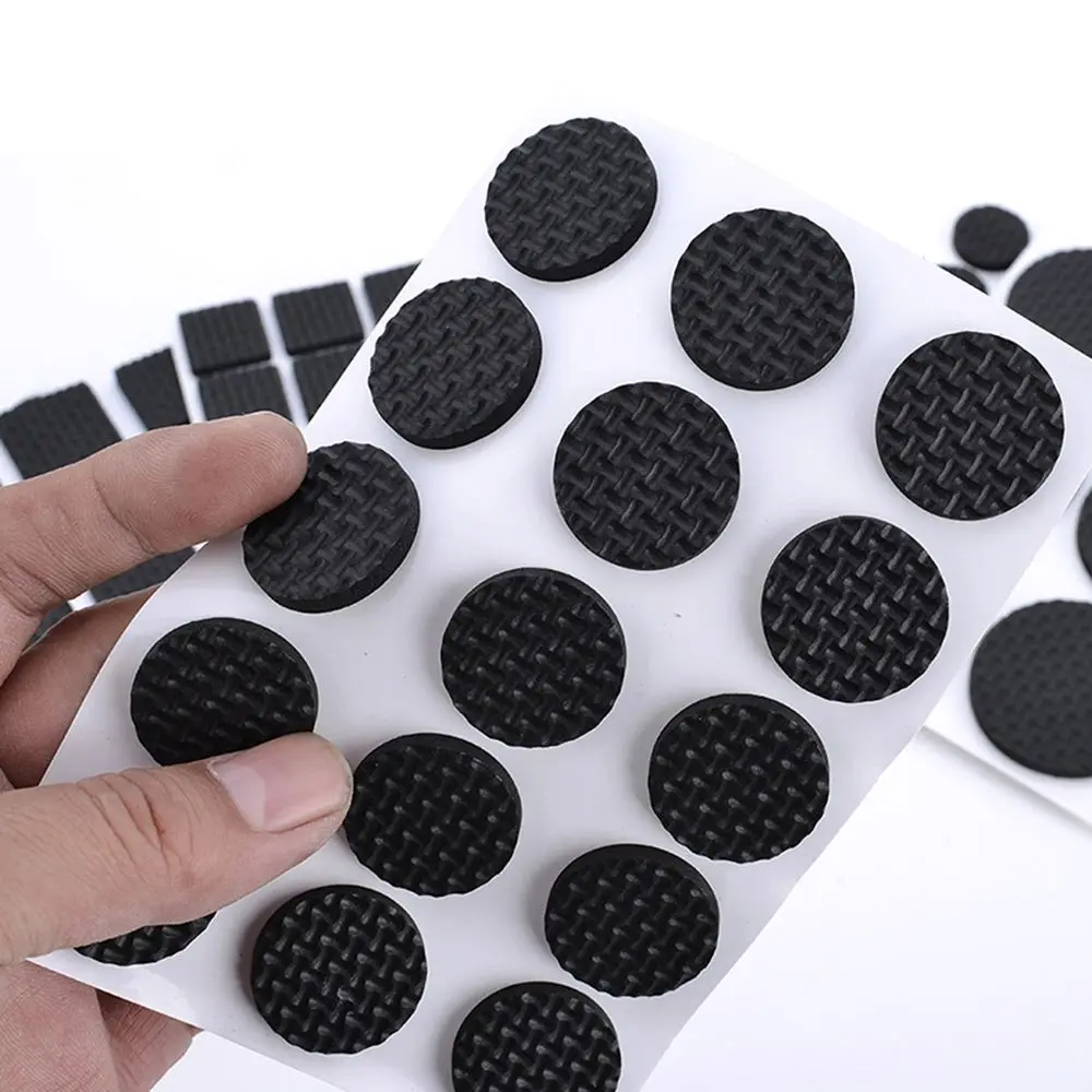 1/2/6/15/24PCS Soft Table Chair Fittings Self-adhesive Furniture Leg Pads Anti-slip Mat Anti Noisy Floor Protector