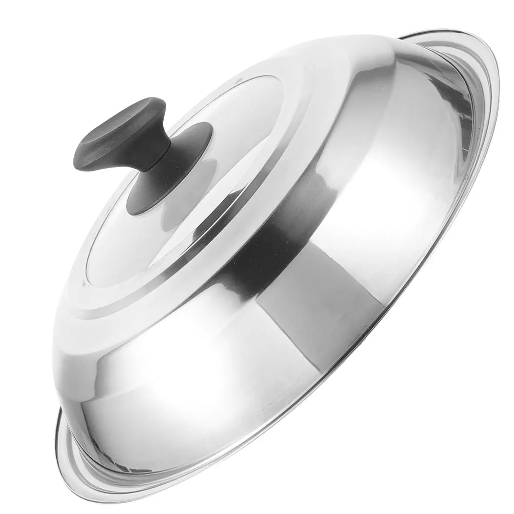 

Anti-scalding Pot Lid 36cm Stainless Steel Cookware Frying Pan Cover Reusable Metal Lids Kitchen Pot Covers