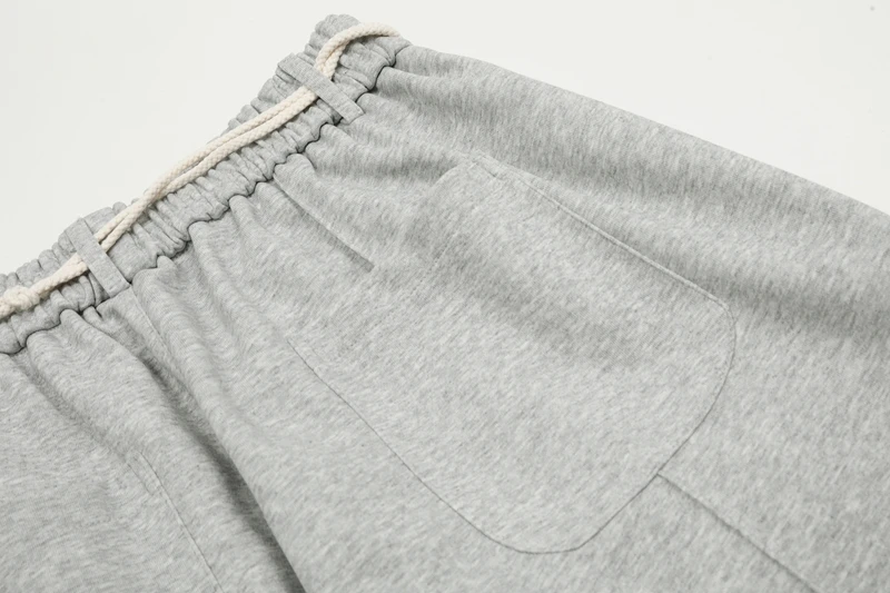 2024, neu in Übergröße, gerades Bein, Jogginghose, Frühling und Herbst, Schwarz, Grau, weite Jogginghose, amerikanische lockere, lässige Jogger für Herren – Detail 11
