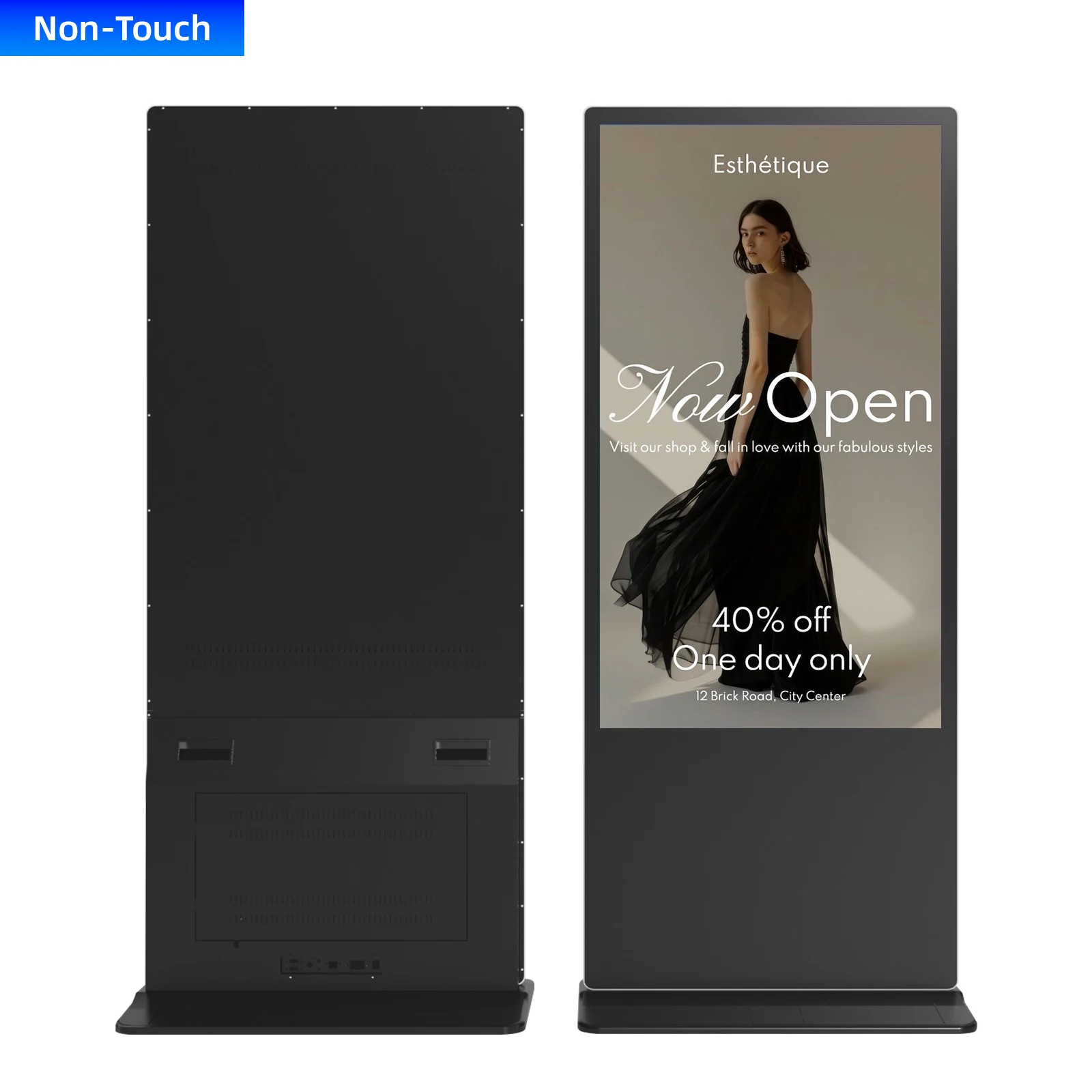 32 43 50 55 65 Inch LCD Floor Standing Digital Signage Indoor Commercial Vertical Advertising Display Totem for Shopping Mall