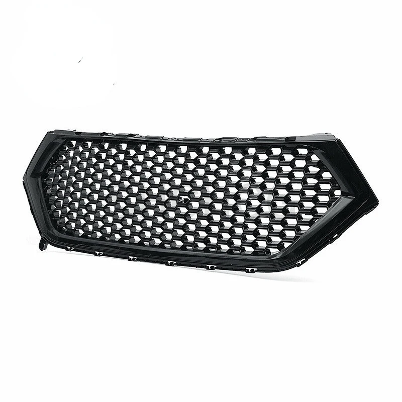 Front Middle Racing Grille for Ford Edge 2015 2016 2017 2018 Gloss Black Honeycomb High Quality ABS Grills Mesh Style