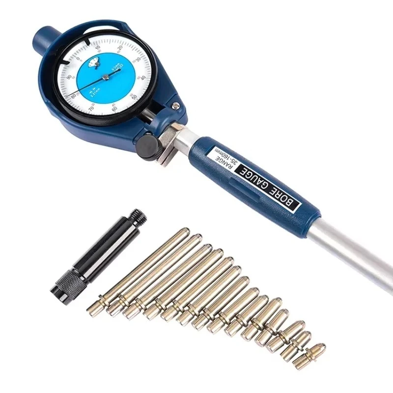 High Precision 35-160mm Dial Bore Gauge Set  0.01 Graduation Alesometro 1.4-6 Inch Alexometro  Cylinder Dial Bore Gauge