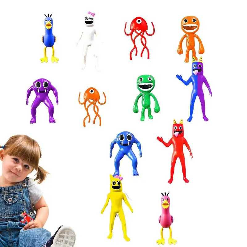 12pcs Banban Garten Figures Toys PVC Model Dolls For Kids Children Birthday Christmas Gift Cake Topper Popular Game Peripherals