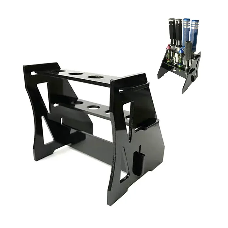 Kit d'outils d'étagère de tournevis RC, support de support d'outils FPV, support de rangement 8 trous pour voiture RC bateau hélicoptère quadrirotor Drone