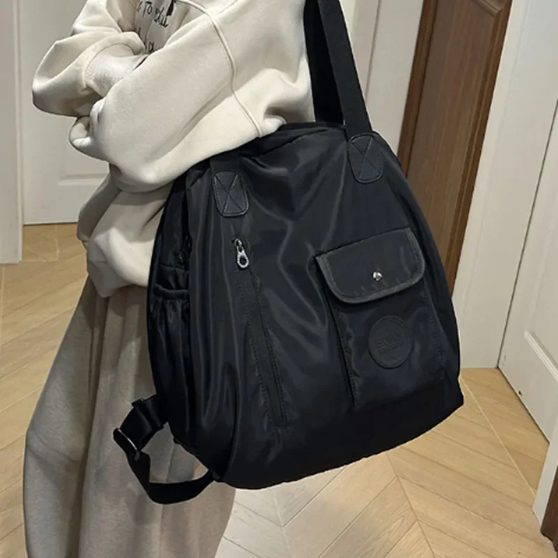 Mochilas de moda multifuncionales de gran tamaño para mujer, bolso de hombro con separación de ropa seca y húmeda de gran capacidad para viajar y deportes