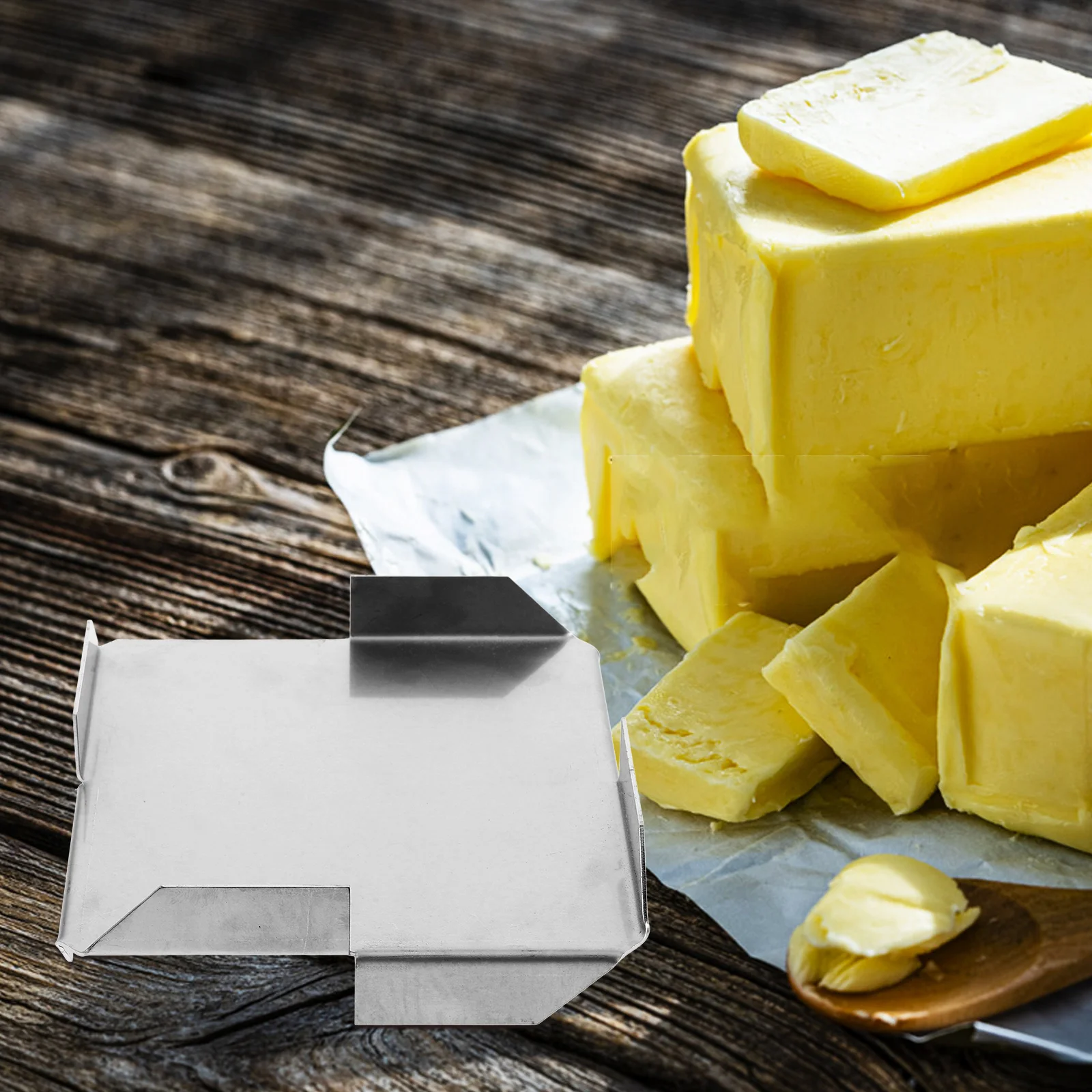 Stainless Steel Butter Spreader Base Stable Durable Fixing Base for Butter Wheel Roller Kitchen Tool DIY Burger Accessory