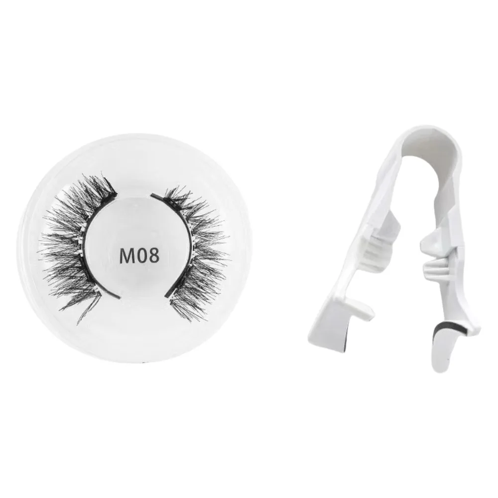 Magnetische magnetische falsche Wimpern DIY wiederverwendbare magnetische Wimpern mit Clip Make-up kleberfrei falsche Wimperncluster Mädchen