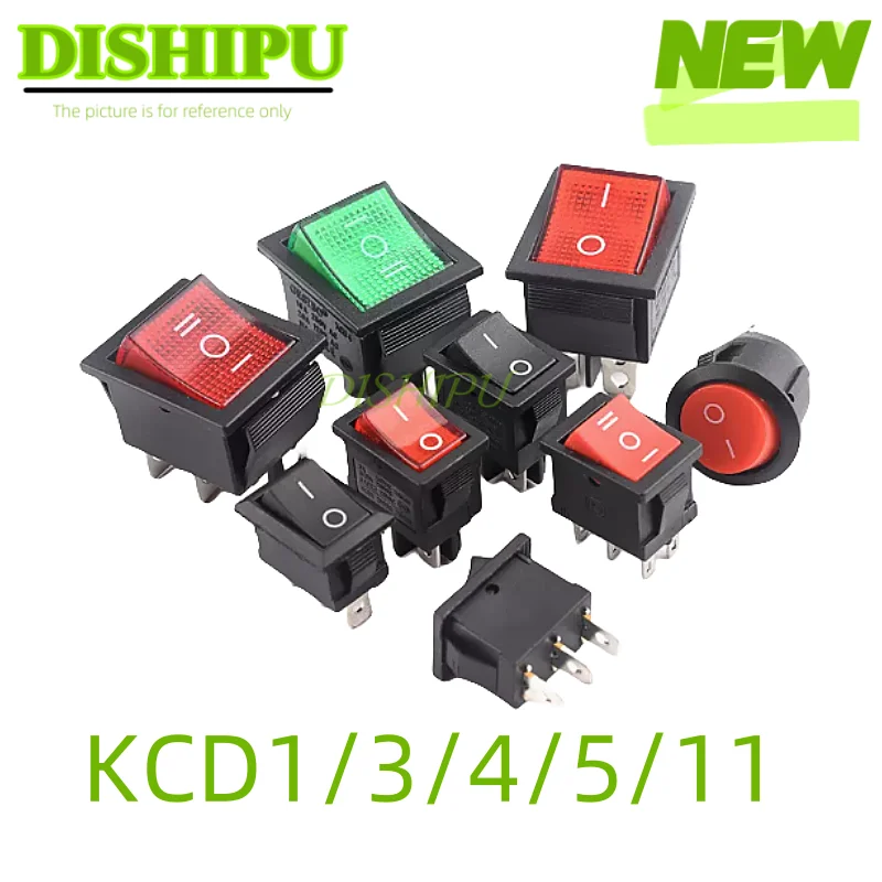 Small boat shape switch water dispenser electronic scale power button KCD1/3/4/5/11 10-30 PCs