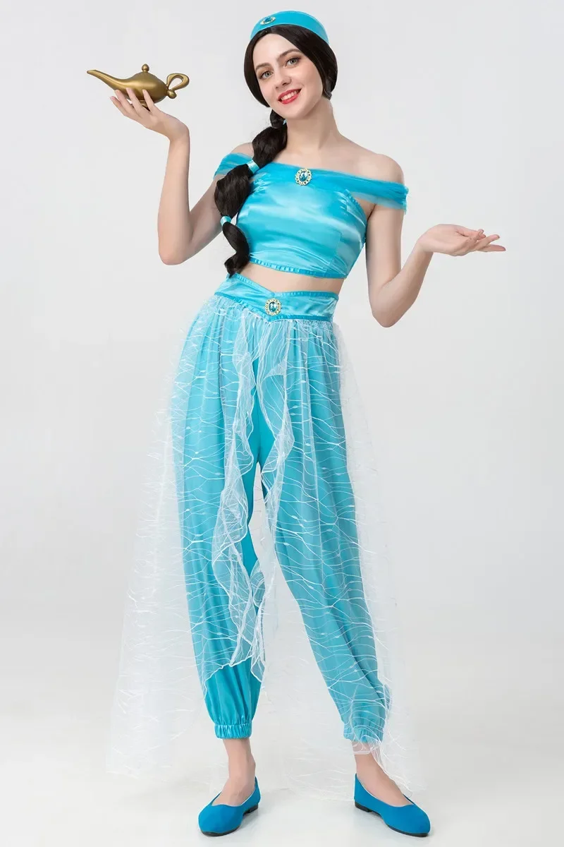 

Halloween Adult Sexy Jasmine Princess Cosplay Costume