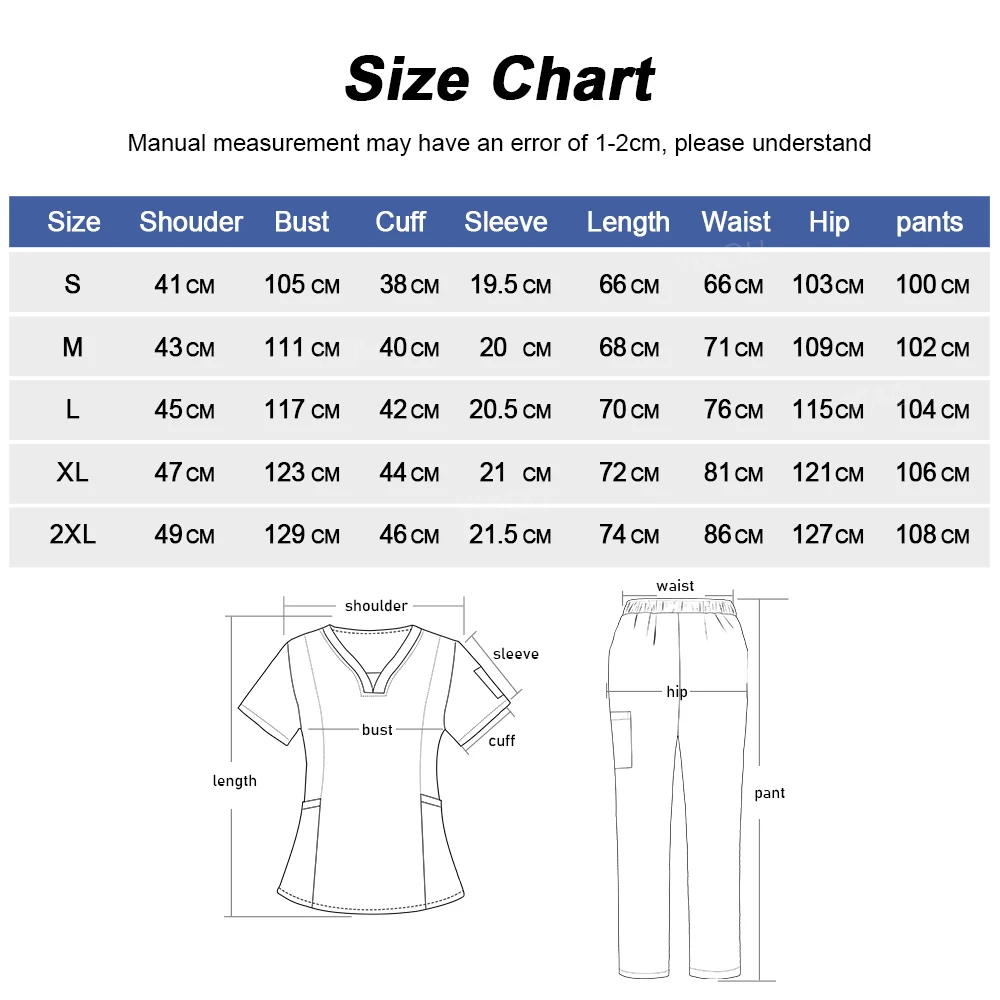 Scrubs Medical Uniforms Woman Multicolour Doctor's Uniform Pet Grooming Nursing Scrub Top+pants High-quality Work Wear Wholesale