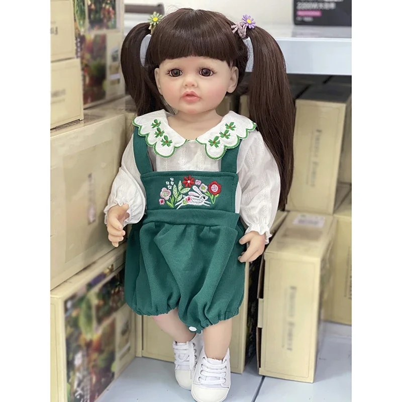 55CM Betty Reborn Doll Full Body Waterproof Toddler Girl Doll Princess Lifelike Sof Touch Newborn Doll with Shoes