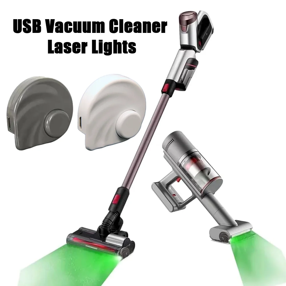 USB Vacuum Cleaner Laser Lights Hidden Pet Hair Cats Dog Fur Dust Display LED Lamp Universal Vacuum Cleaner Parts