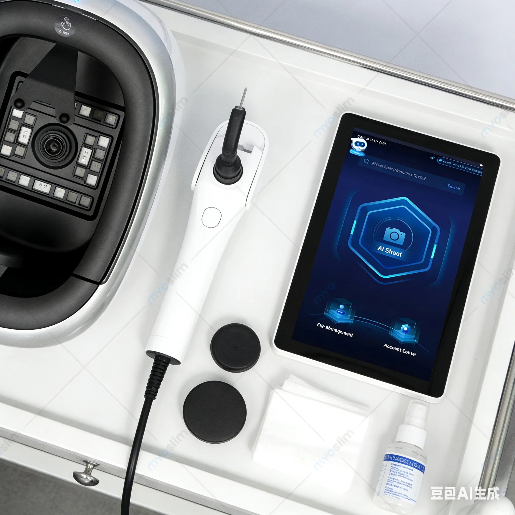 O1 ثلاثية الأبعاد AI محلل بشرة الوجه كشف مشكلة الجلد التشخيص 8 الطيف تحليل المهنية معدات صالون تجميل #1