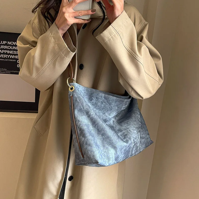 Women's Shoulder Bag NEW Popular Design Soft PU Leather Retro Large Capacity Storage Leisure Shopping Travel Commuter Handbag