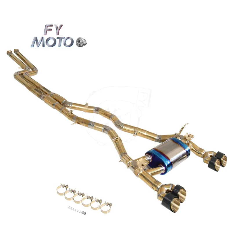New arrivals  Golden Titanium EAHAUST Catback For BMW M3/M4 F80/F82 S55 3.0T Engine 15-19
