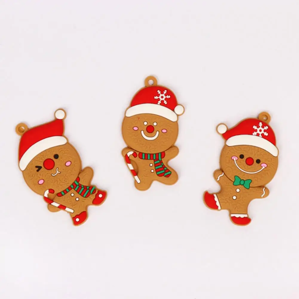 Mini Gingerbread Man Ornaments Christmas Themed Gingerbread Man Ornaments for Xmas Tree Party Decor Set of 12 for Christmas