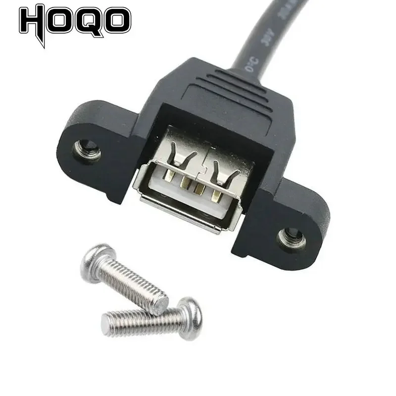 10PCS High Quality Screw hole fixed USB2.0 Female to PH2.0 4-Pin Cable ,PH 2.0 4Pin Plug to usb Female data charge cord