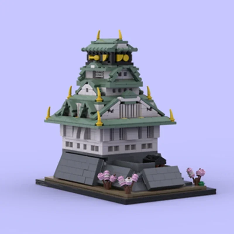 Moc Bausteine Street View Modell Osaka Schloss Technische Ziegel DIY Montage Bau Spielzeug Für Kinder Urlaub Geschenke