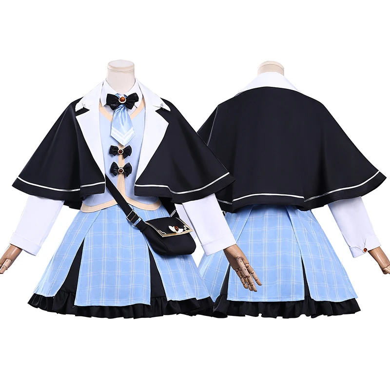 Tachibana Sherii Cosplay Costume Wig Hat Game Magical Girl Witch Trial JK Uniform Skirt Women Halloween Carnival Party Outfits