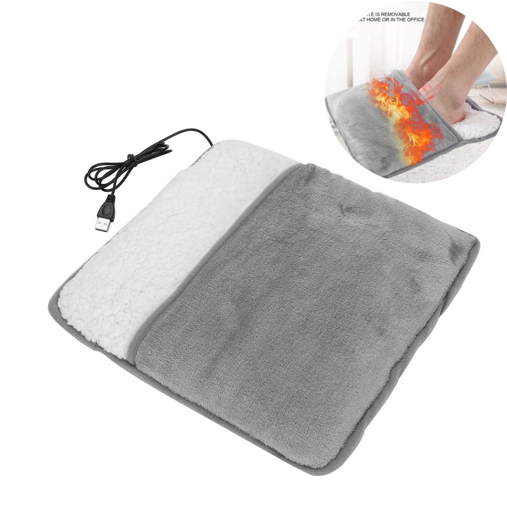 

Electric Foot Warmer Heater USB Charging Power Saving Warm Foot Cover Feet Heating Pads for Home Bedroom Sleeping Usb Pad