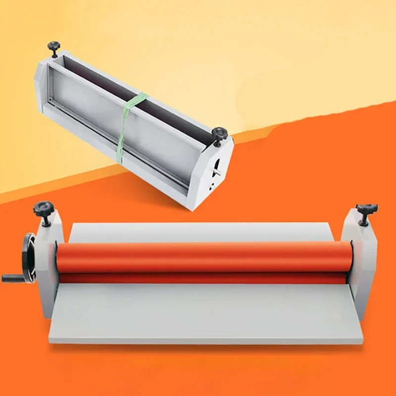 Excellent 75CM Manual Laminating Machine PVC Photo Cold Laminator Hand-cranked Peritoneal Machine