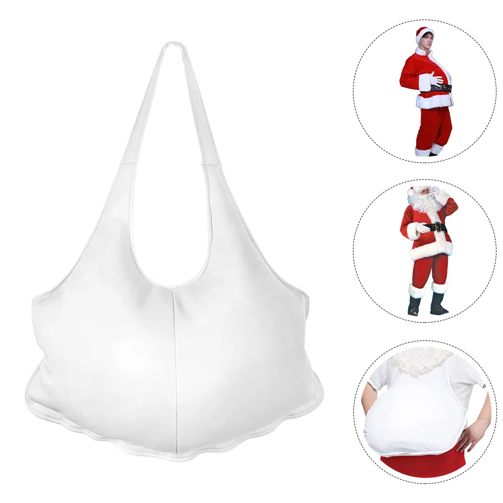 

Artificial Xmas Belly Santa Claus Stomach Prop for Holiday Costume Comfortable Lightweight Fake Santa Belly Party Accessory