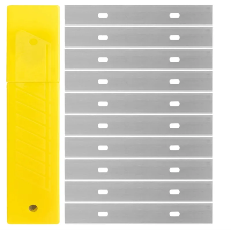 10 Cuchillas de Repuesto para Raspador de Pisos, Cuchilla para Raspador de Pintura, para Vidrio, Piso, Pared, Renovación del Hogar