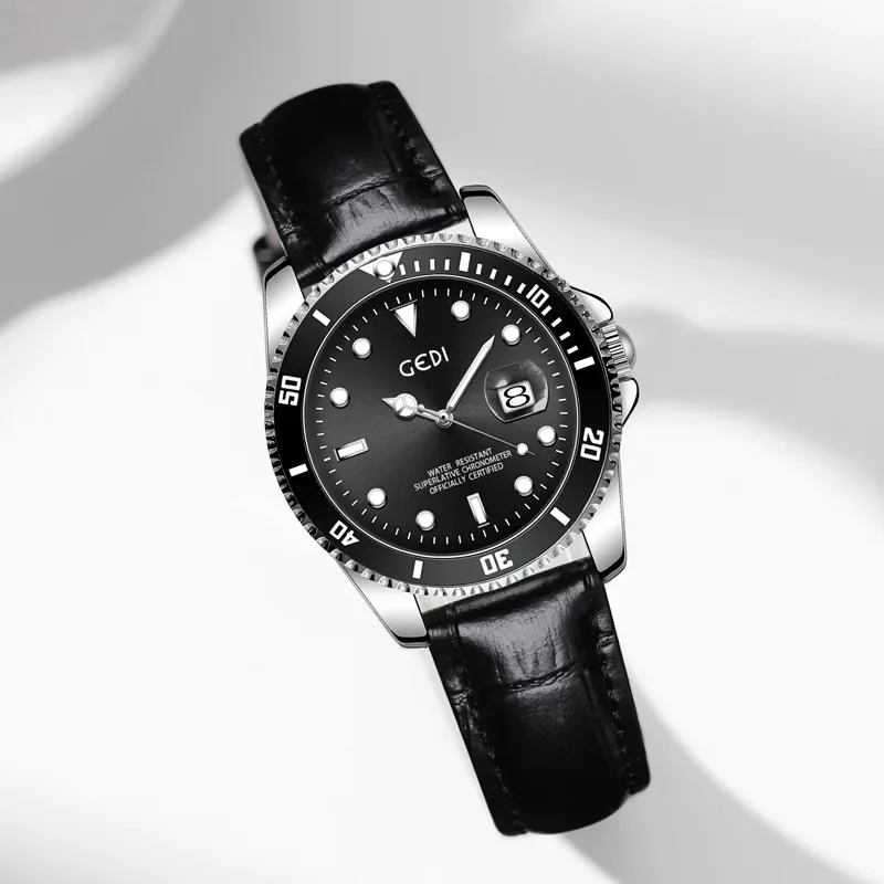 

Лидер продаж, легкие роскошные элитные деловые часы, мужские и женские модные водонепроницаемые кварцевые часы со светящимся календарем