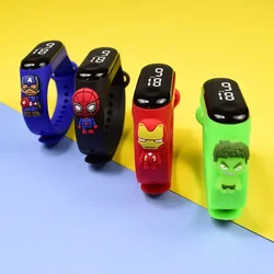 Reloj Digital de Spider-Man para niños, película, Spiderman, Disney, Stitch, deporte, táctil, electrónico, LED, resistente al agua, regalo