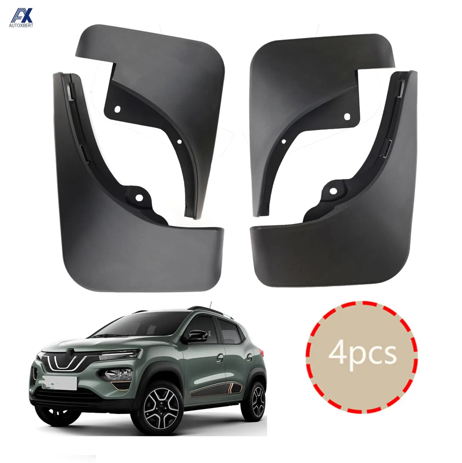 4X front rear left right Splash Guard fender mud flaps for Renault Kwid E-Tech Dacia Spring eletric City K-ZE IKCO K112 climber