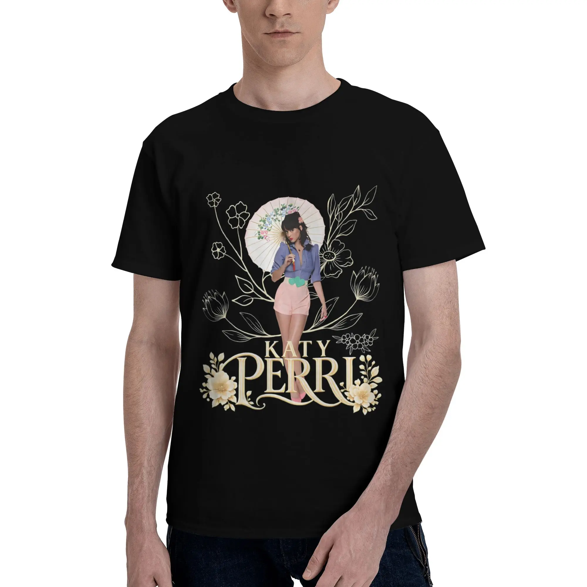 2026 Katys Perrys Tour Tee Shirt for Men Women Graphic Printed T Shirts  100% Cotton Clothes