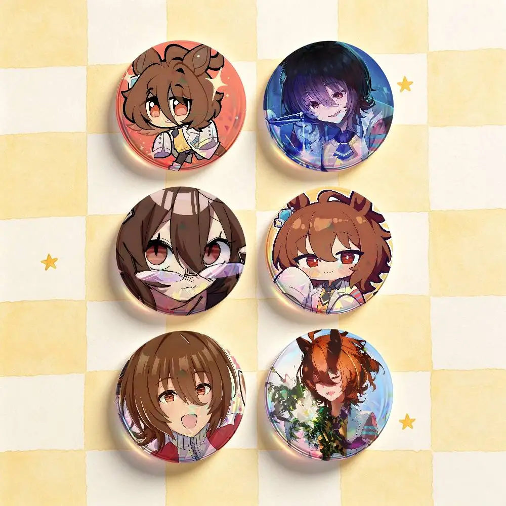 A-Agnes Tachyon P-Pretty Derby Badges 25 32 44 58 75 mm Round Customizable Wholesale Fan goods Self-made fan freebies