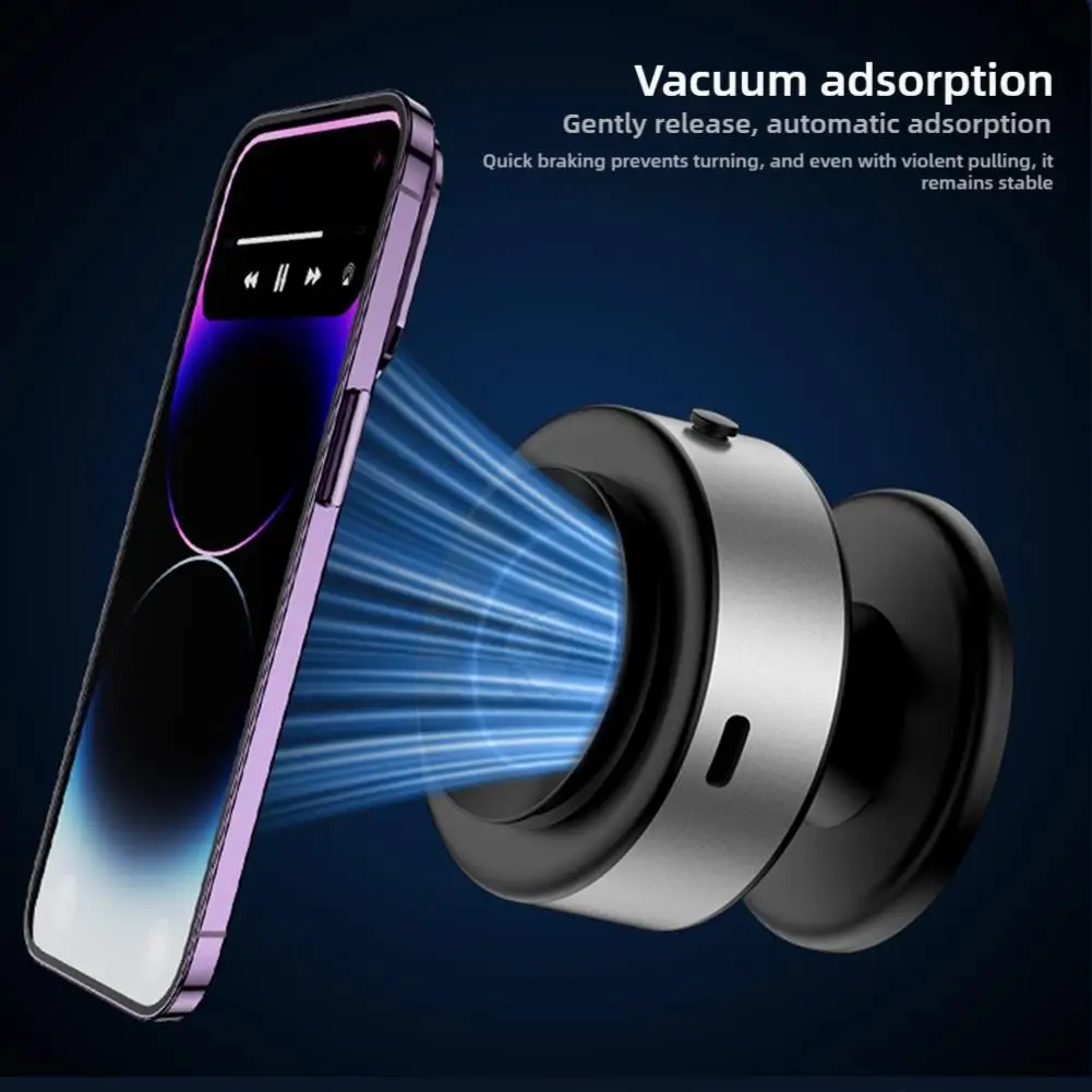 X11 360° Rotation Adjustable Charging Car Mount Mobile Phone Holder Magnetic Vacuum Adsorption Ultra Stable Suction Cup Bracket