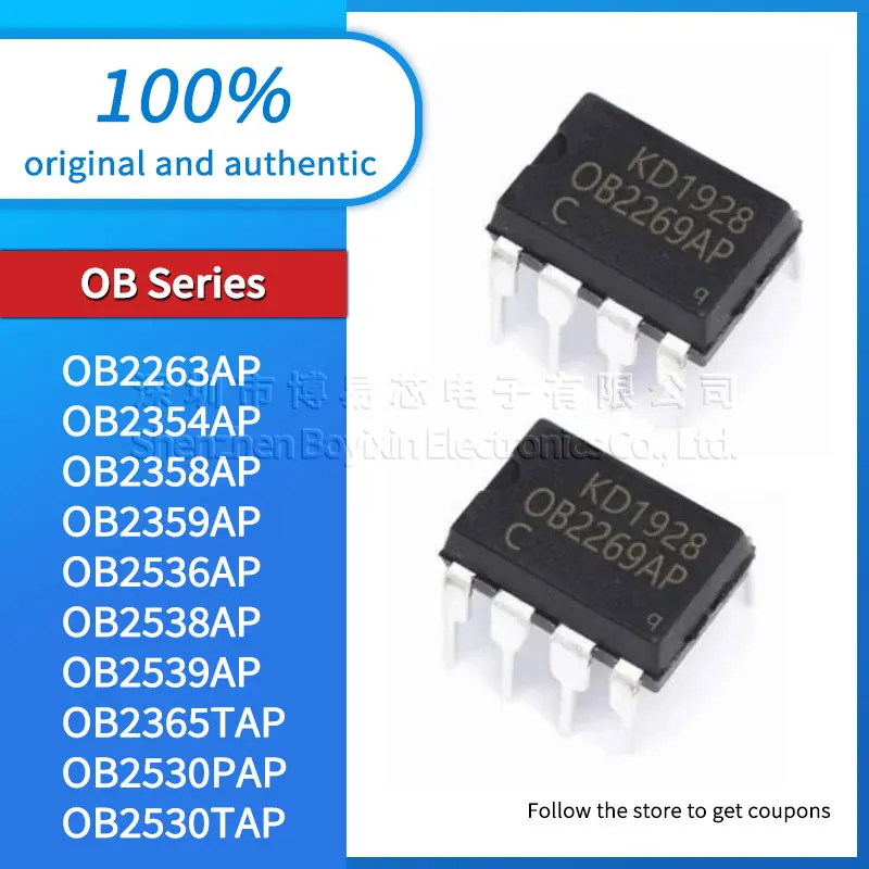 Original genuine OB2263AP OB2354AP OB2358AP OB2359AP OB2365TAP-H OB2530PAP OB2530TAP OB2536AP OB2538AP OB2539AP package DIP-8