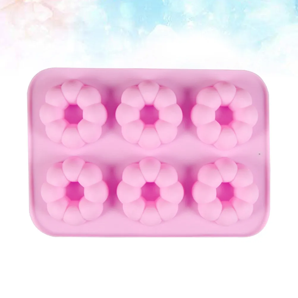 

Форма для выпечки на 6 пончиков из пищевого силикона, тематическая (Хэллоуин), антипригарная, для кексов, пудингов, хлеба, безопасна для морозильной камеры и микроволновой печи