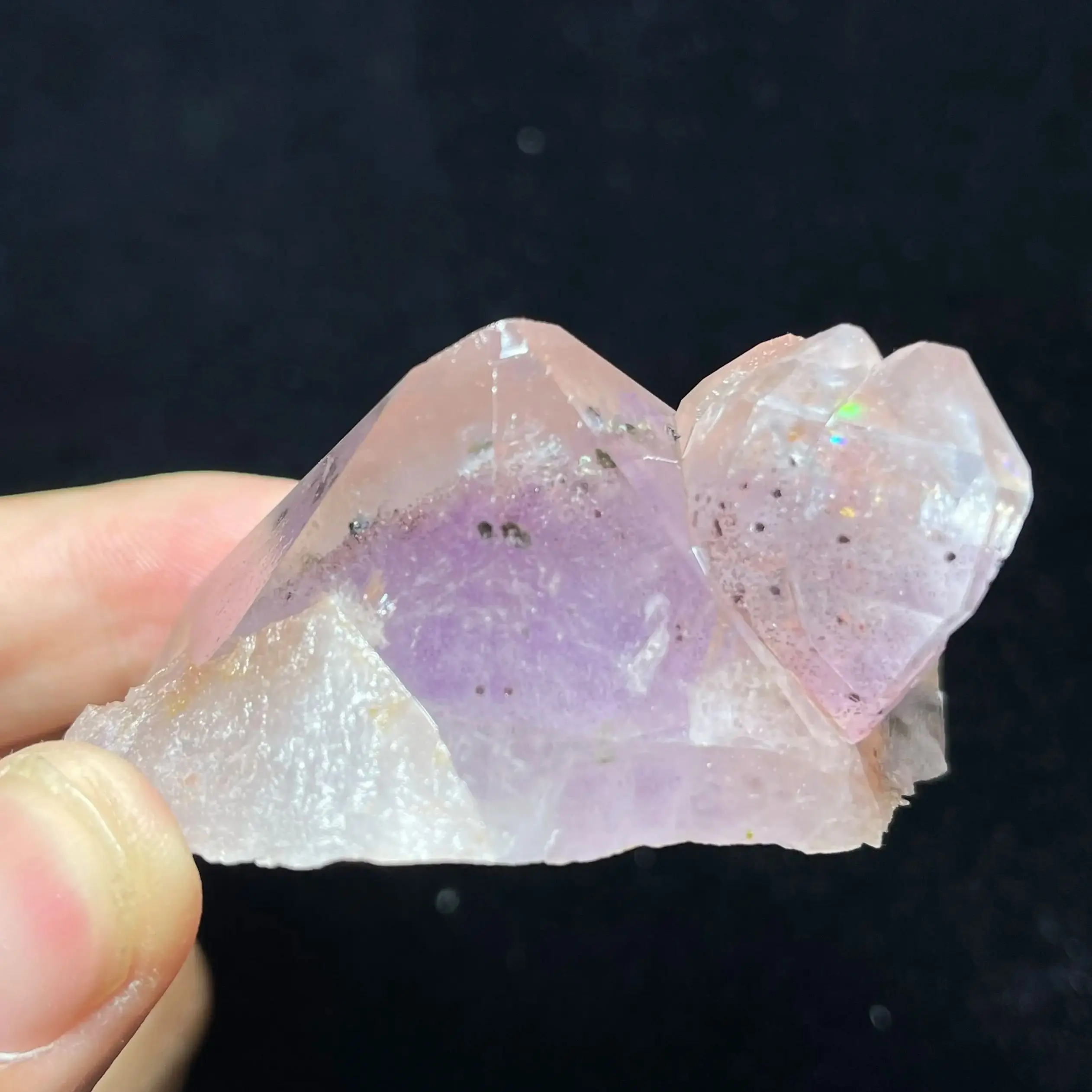 Natural Raw Stone Epidote Garden Crystal Clear Quartz Cluster Mineral Specimen Rock Home Decoration Gift Healing