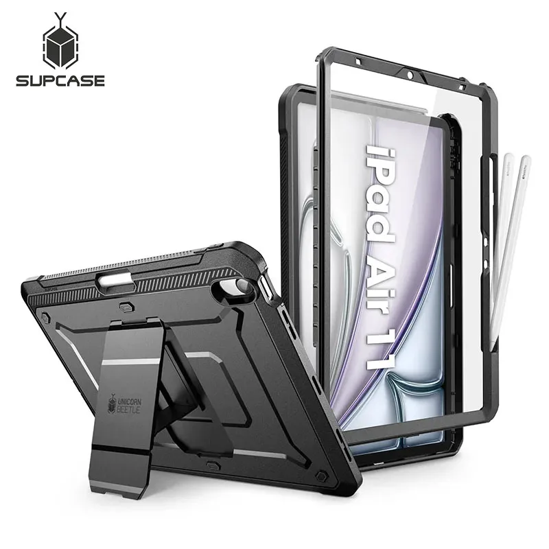 SUPCASE For iPad Air 6th Gen 11 Inch Case M2 2024 UB Pro Full-Body Rugged Cover with Built-in Screen Protector & Pencil Holder