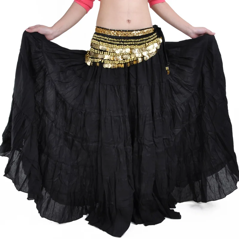 Belly Dance Costume Fashion Big Swing Half Skirt Dancer Bohemian Skirt Tribal Dance Skirt Suitable Daily Performance Practice