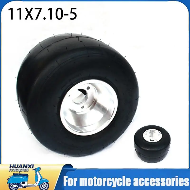10x4.50-5 front or 11x7.10-5 rear wheel for Four Wheel GO KART KARTING ATV UTV Buggy Quad Vacuum tyre tire with rim