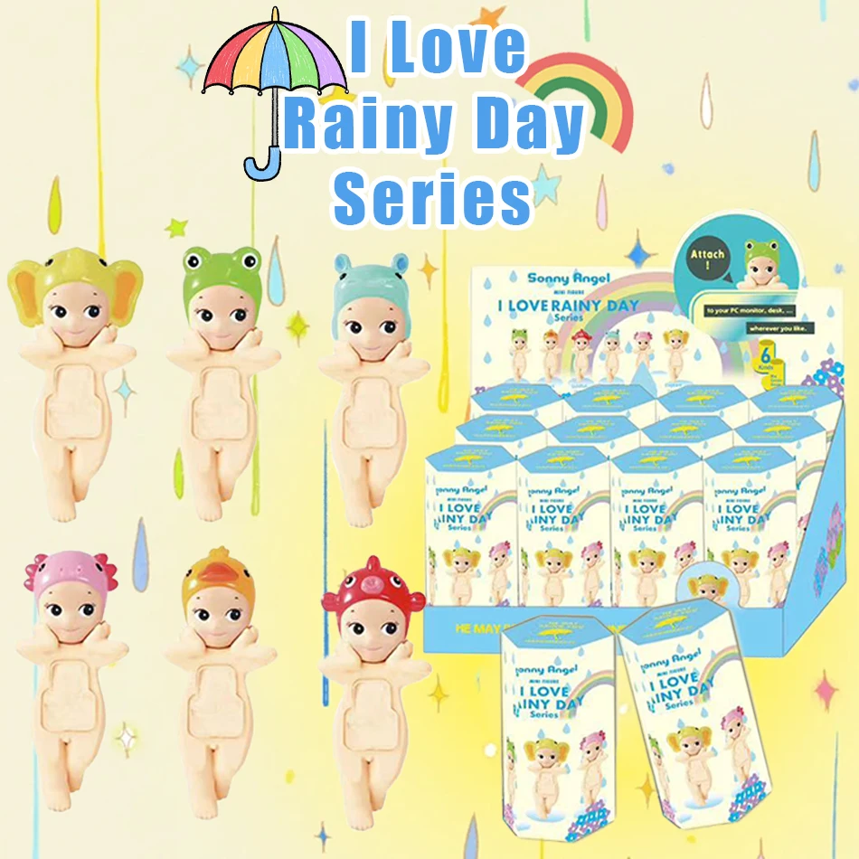 

Sunny Angel I LOVE RAINY DAY Series слепая коробка оригинальные украшения для экрана телефона подарки на день рождения загадочный сюрприз