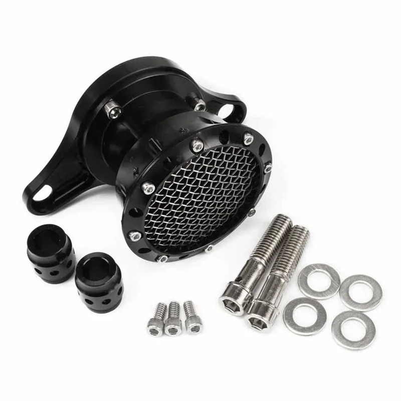 

Retro Aluminum Air Filter For X48 XL883 XL1200 2004-2014| Motorcycle CNC Modified Filter Accessories Air Cleaner Black-A0