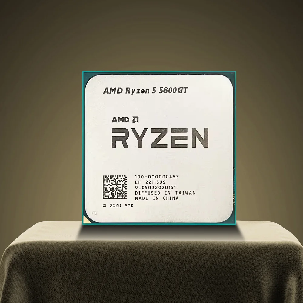 AMD Ryzen 5 5600GT R5 5600GT 6-Core 12-thread المقبس AM4 CPU معالج سطح المكتب 7NM L3 = 16M 4.6 جيجا هرتز 65 واط 100- 000001488 لا مروحة #3
