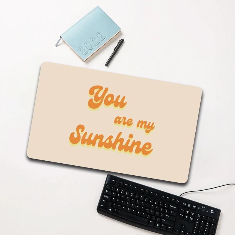 

You Are My Sunshine Mouse Pad Large Non-slip Waterproof Desk Mat for Laptop Office