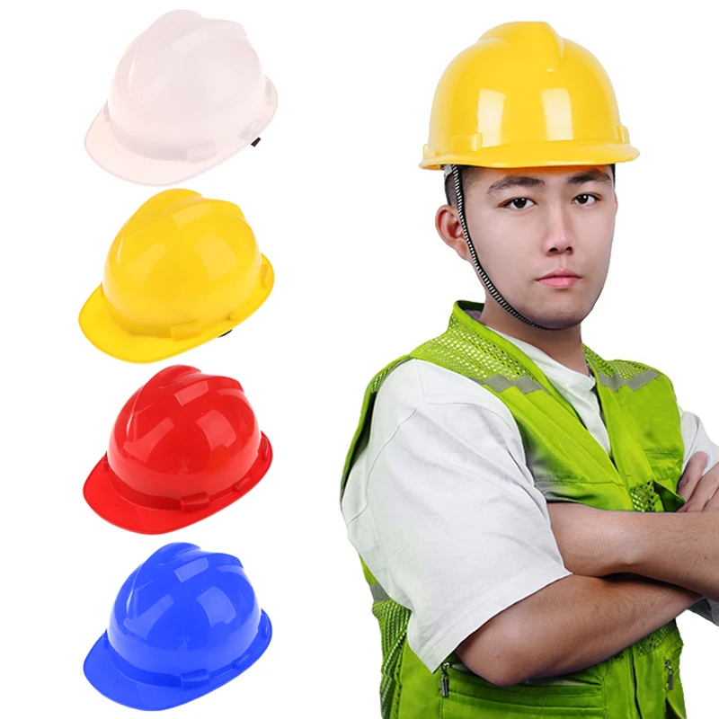 1Pc Safety Helmet Impact Resistant Shockproof Full Brim Hard Hat Protective Helmet Durable High Strength Working Helmet