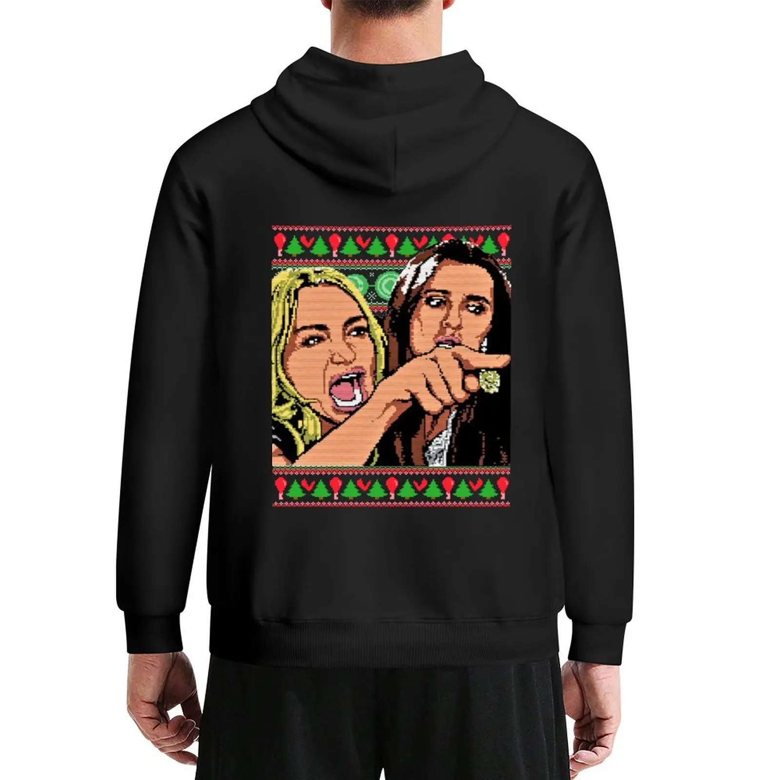 

Woman yelling at cat Meme ugly christmas Shirt Hoodie korean style clothes anime clothes big size hoodie