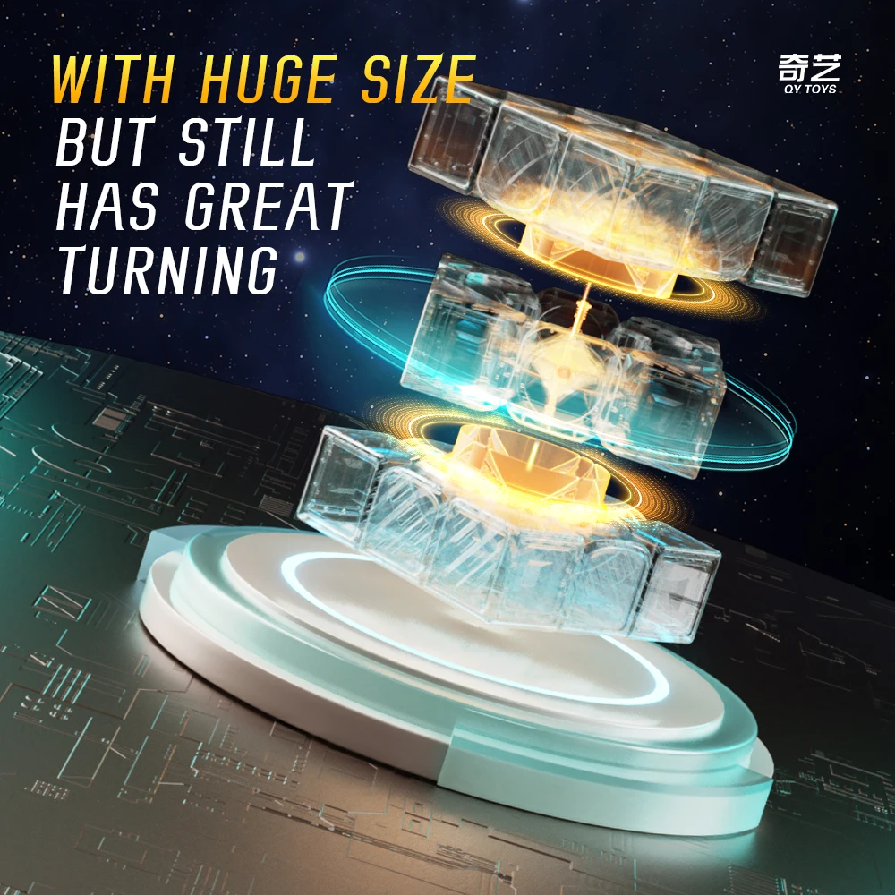 Qiyi-スーパービッグキューブパズル、ウォリアープラス最大ボックス、プロの教育玩具、3x3x3、18cm