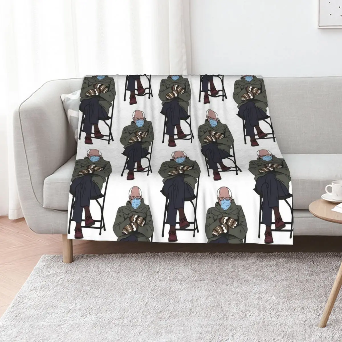 Bernie Mitten Throw Blanket Luxury Stuffeds Bed covers Luxury Brand Blankets For Baby Sofa Blankets